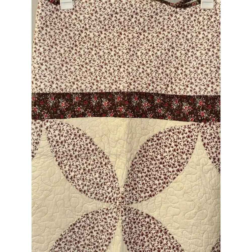 American Hometex Large Throw Baby Child Quilt 50”x60” Reversible Flower Floral